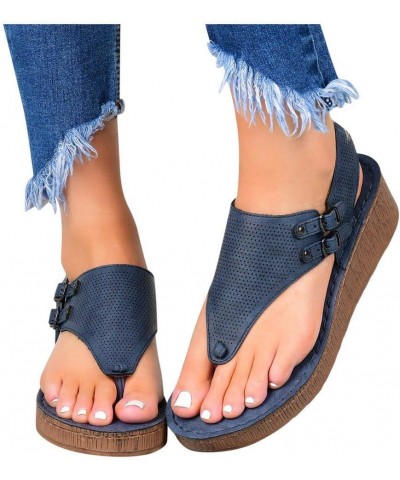 Wedges Hollow Casual Fashion Sandals Platform Out Women's Flip Shoes Flop Ladies Women's Women Wedge Sandals Size 12 Blue $13...