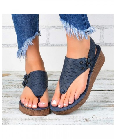 Wedges Hollow Casual Fashion Sandals Platform Out Women's Flip Shoes Flop Ladies Women's Women Wedge Sandals Size 12 Blue $13...