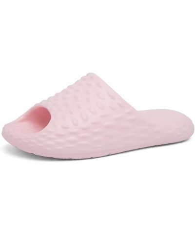 Solid Color Women and Men Slipper, Casual Soft Sole Non-Slip Summer Slides, Lightweight Bathroom Home Quick Drying Shoes Pink...