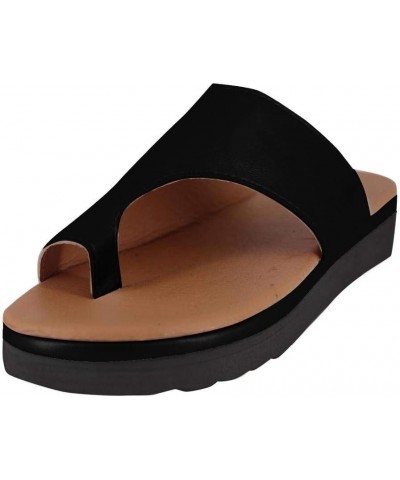 Sandals for Women Wide Width,Women's Sandals 2019 Comfy Platform Shoes Stars Summer Beach Shoes Slipper Flip Flops A02-black ...