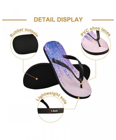 Beautiful Lavender Flip Flops Sandals of Men's & Women's,Sandals Beach Slippers Shower Slides $10.25 Sandals