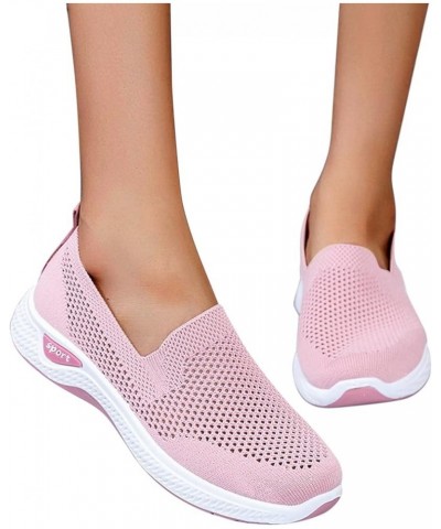 Women Breathable Lace Up Shoes Casual Shoes Unisex Lightweight Work Shoes Sporty Sneaker Booties for Women No Pink $20.74 Mul...