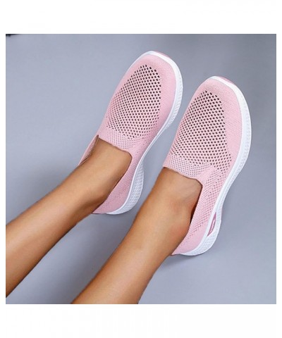 Women Breathable Lace Up Shoes Casual Shoes Unisex Lightweight Work Shoes Sporty Sneaker Booties for Women No Pink $20.74 Mul...