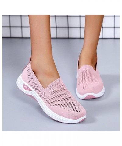 Women Breathable Lace Up Shoes Casual Shoes Unisex Lightweight Work Shoes Sporty Sneaker Booties for Women No Pink $20.74 Mul...