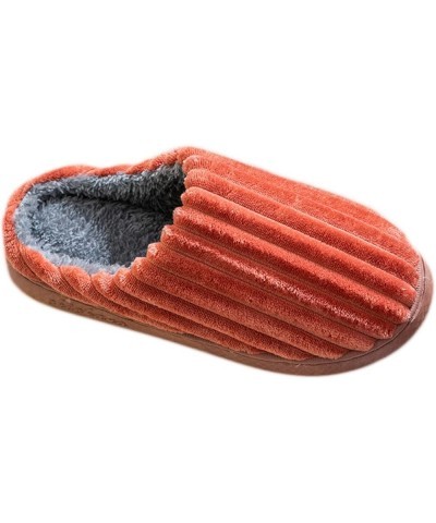 House Slipper for Woman Chic Arch Support Vacation Faux Fur Backless Put-On Ladies Winter Indoor Slippers Red $12.60 Slippers