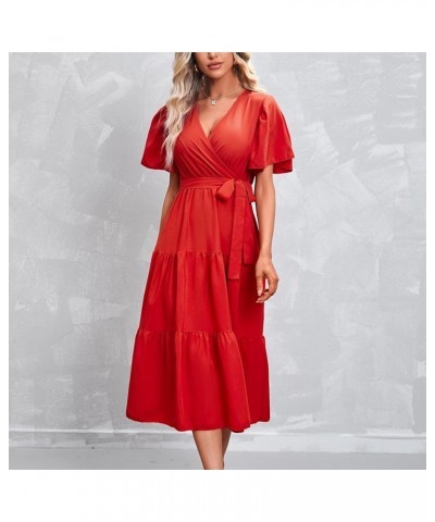 Tee Dresses Women Short Sleeved Loose Dress Women Dresses for Women Swing, Large Rd1- Dress for Women 2024 $12.73 Boots