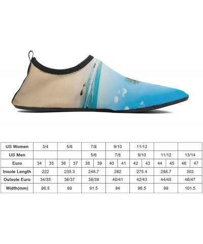 Hawaii Tropical Beach Men's Soft Water Shoes Beach Pool Yoga Socks Swim Shoes Sport for Women 5/6women $13.95 Outdoor Shoes