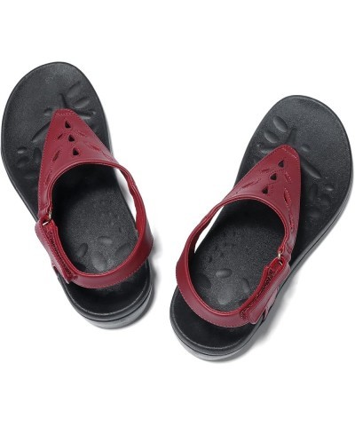 Womens Arch Support Sandals Orthotic Thong Flip Flops Red 2024 $25.19 Sandals