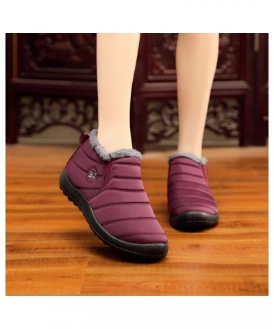 Womens Snow Boots Waterproof Insulated 10.5 Wide Womens Winter Snow Boots Slip on Womens Boots for Snow Winter Boots for Wome...