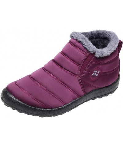 Womens Snow Boots Waterproof Insulated 10.5 Wide Womens Winter Snow Boots Slip on Womens Boots for Snow Winter Boots for Wome...