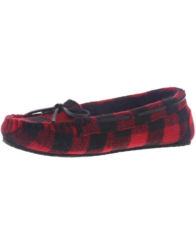 Lodge Trapper Womens Slipper Red-black-plaid $10.38 Slippers