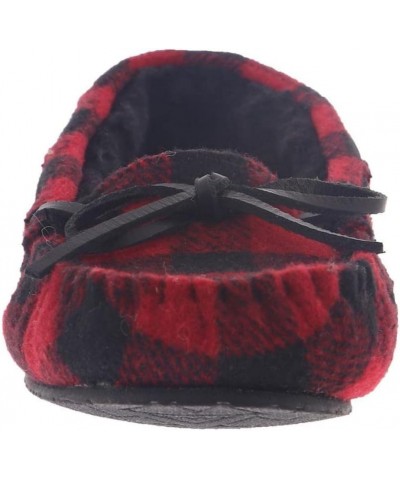 Lodge Trapper Womens Slipper Red-black-plaid $10.38 Slippers