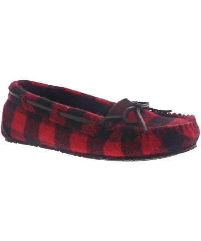 Lodge Trapper Womens Slipper Red-black-plaid $10.38 Slippers