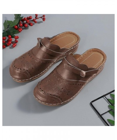 Flip Flops for Women Arch Support Walking Slippers Beach Rhinestone Sandal Bridesmaid Dressy Shoes Brown 8.5 $8.22 Sandals