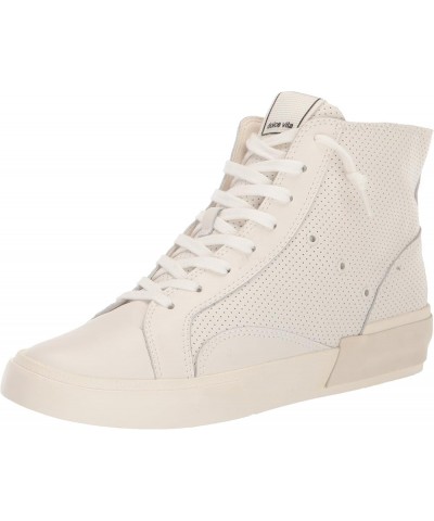 Women's Zohara Sneaker White Perforated Leather $25.47 Fashion Sneakers