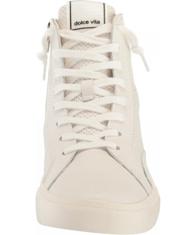 Women's Zohara Sneaker White Perforated Leather $25.47 Fashion Sneakers