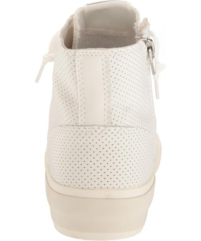 Women's Zohara Sneaker White Perforated Leather $25.47 Fashion Sneakers