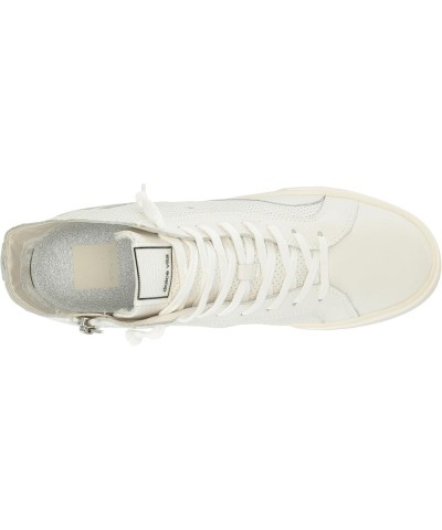 Women's Zohara Sneaker White Perforated Leather $25.47 Fashion Sneakers