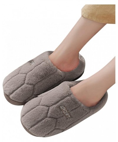 Women's House Slippers Comfortable Rubber Sole Flat Slippers Memory Foam Slippers Christmas Soft Cozy Fall Shoes Brown $9.43 ...