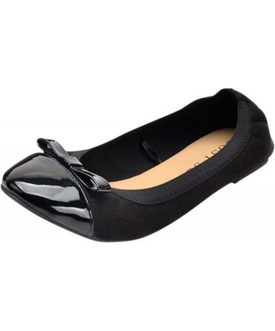 Women's Pointed Toe Slip on Flat Shoes Ladies Lazy Work Shoes Causal Non Slip Singles Shoes Party Dressy Pumps Black 7 $11.20...