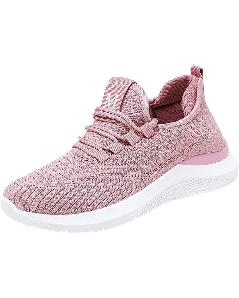 Breathable Running Shoes Breathable Mesh Sneaker Women Running Shoe Running Sneakers for Women E-purple $16.11 Athletic Shoes