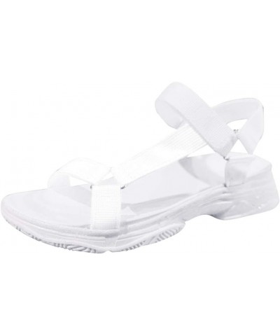 Sandals For Women Casual Sandals Non-Slip Beach Comfortable Shoes Summer Open Slippers Womans Toe Women's sandals White $13.7...