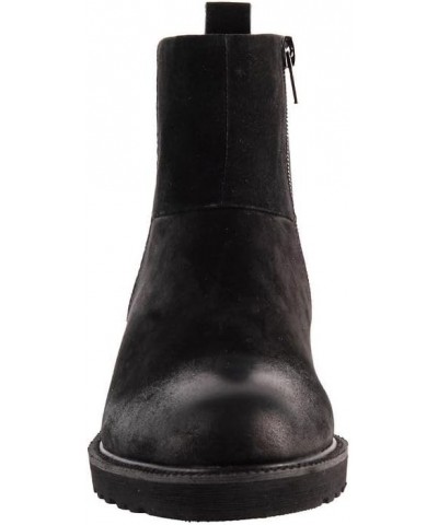 Women's Damila Mid Calf Boot Black Nubuck Leather $47.01 Boots