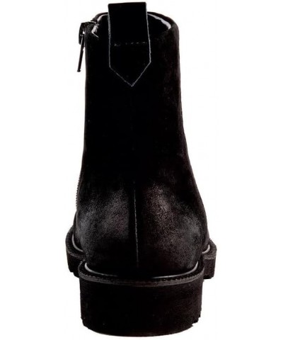 Women's Damila Mid Calf Boot Black Nubuck Leather $47.01 Boots