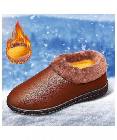 Fashiona Winter Women Snow Boots Flat Bottom Round Toe Non Slip Indoor Outdoor Slip On Solid Color Plush for Warm and Comfort...