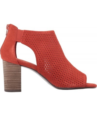 Women's High Frequency Ankle Bootie Orange Suede $27.48 Sandals