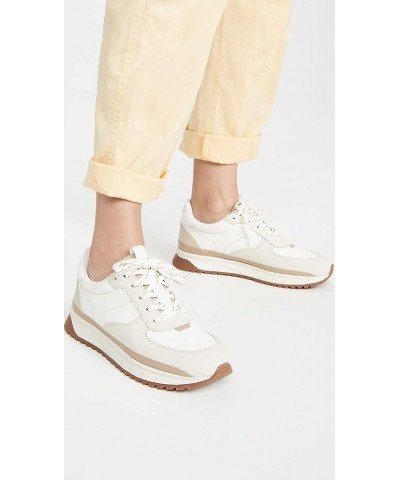 Women's Kickoff Trainer Sneakers in Neutral Colorblock Leather Antique Cream Multi $42.55 Fashion Sneakers