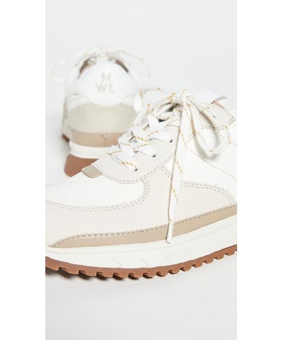 Women's Kickoff Trainer Sneakers in Neutral Colorblock Leather Antique Cream Multi $42.55 Fashion Sneakers