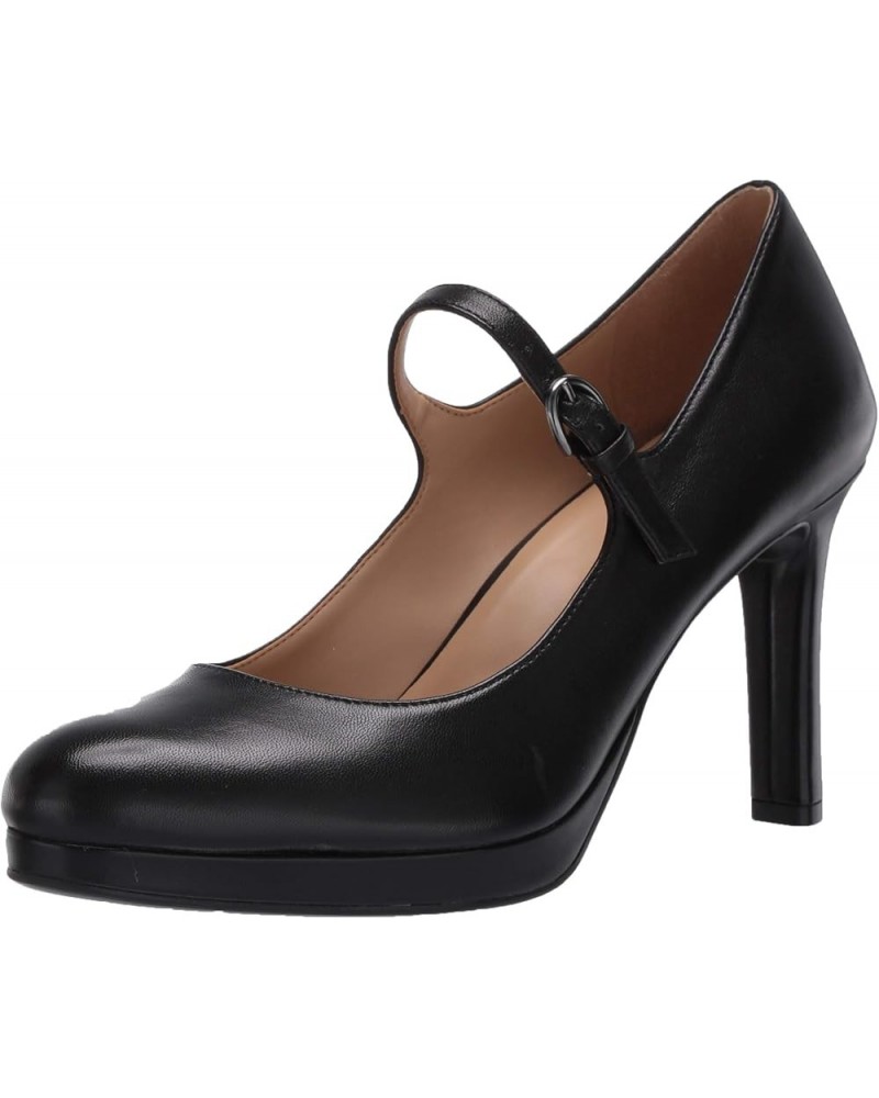 Women Talissa Mary Jane Pumps Black Leather $25.08 Flats