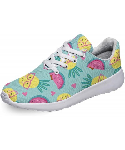 Women Men Watermelon Shoes Personalited Running Shoes Athletic Tennis Sneakers Gifts for Girl Boy Pineapple Watermelon White ...