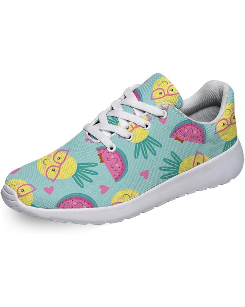 Women Men Watermelon Shoes Personalited Running Shoes Athletic Tennis Sneakers Gifts for Girl Boy Pineapple Watermelon White ...