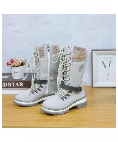 White Cowgirl Boots Knee High Boots for Women Knee High Wide Calf Wedge Heel Knee Boots for Women Platform White Knee High Co...