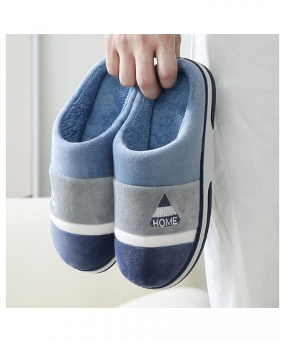 Ankle Slippers for Women Men Durable Chic Designed Rabbit Wool Slippers Autumn And Winter Minimalist Fuzzy Loafers C-sky Blue...