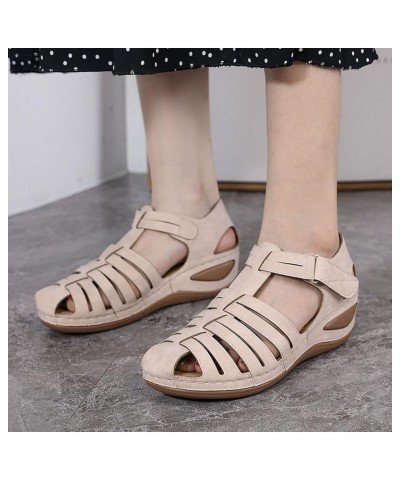 Plantar Fasciitis Sandals Leather Walking Shoes Women To Wear with Dress Womens Brown Sandals Cloud Flip Flops for Women Flip...