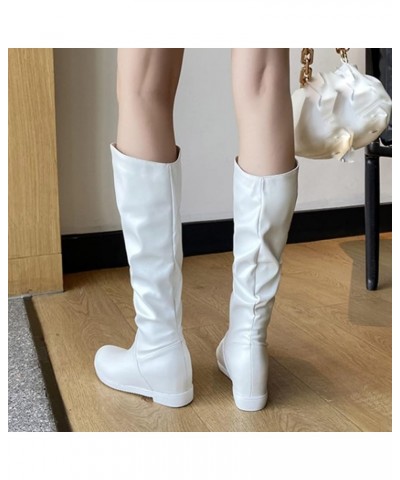 Low Heel Ankle Boots Womens Wedge Boots Cowboy Boots for Women Chunky Heel Western Boots Work Boots Knight Boots Z 11-white $...