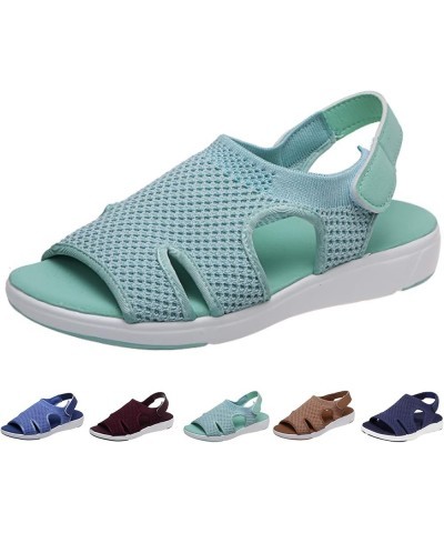 Women's Slingback Orthopedic, Stretch Knit Sandals Women Breathable Mesh Sandals Hook and Loop Closure Outdoor Athletic Walki...