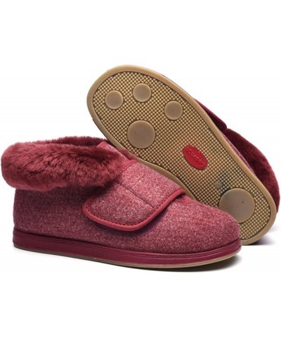 Widened Adjustable Shoes, Unisex Soft and Comfortable Casual Flat Pregnant Women Sugar Foot Cotton Shoes Red 49 $35.28 Flats