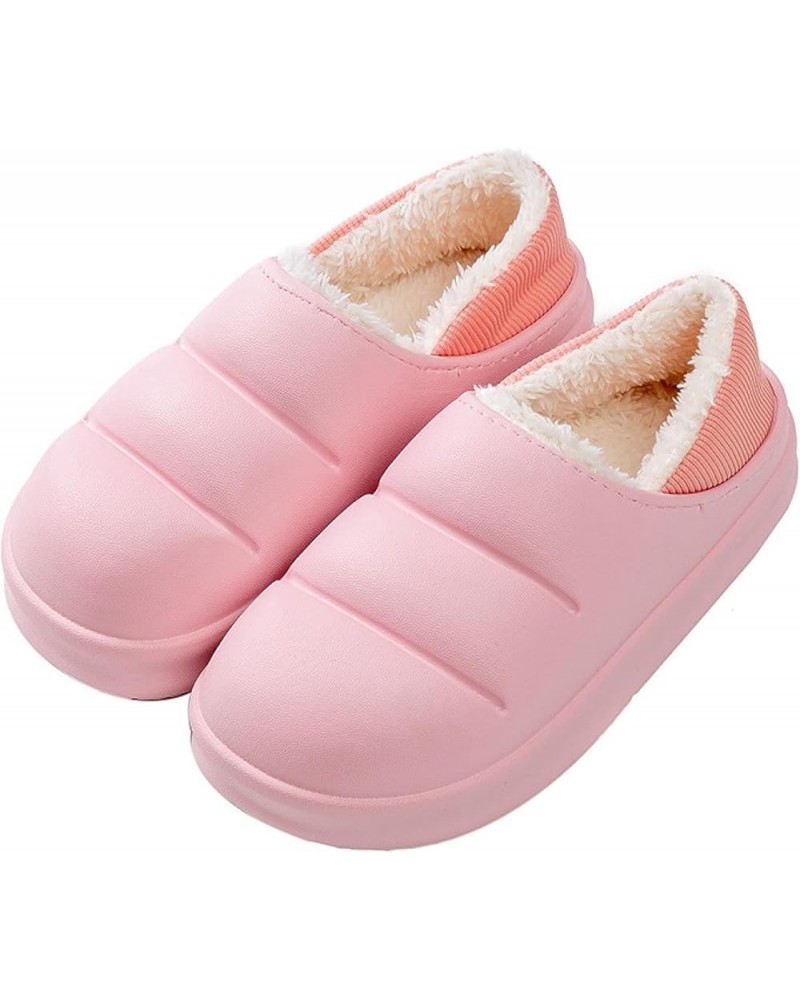 Waterproof cotton slippers Winter bag with home plush thickened sole indoor confinement warm cotton shoes Yellow-heeled Cotto...