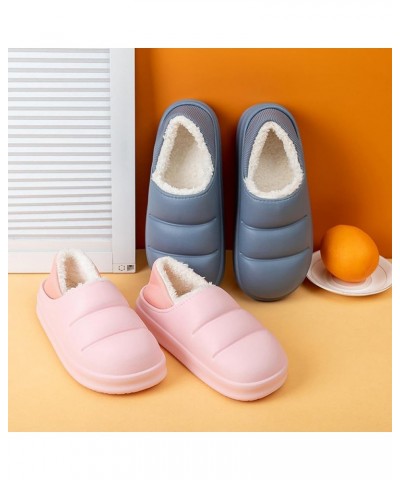 Waterproof cotton slippers Winter bag with home plush thickened sole indoor confinement warm cotton shoes Yellow-heeled Cotto...