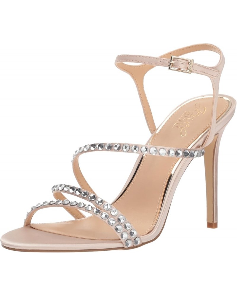 women's Marimba Heeled Sandal Champagne Satin $37.29 Sandals