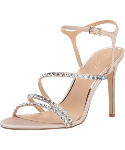 women's Marimba Heeled Sandal Champagne Satin $37.29 Sandals