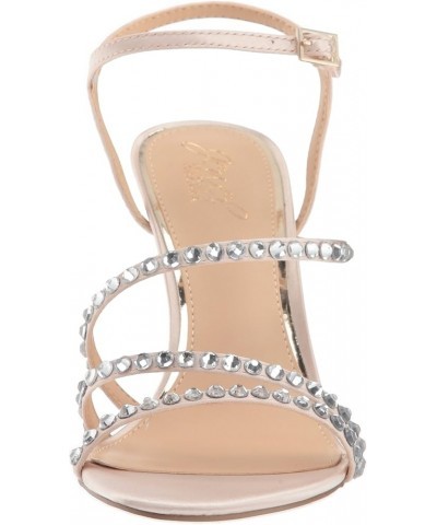 women's Marimba Heeled Sandal Champagne Satin $37.29 Sandals