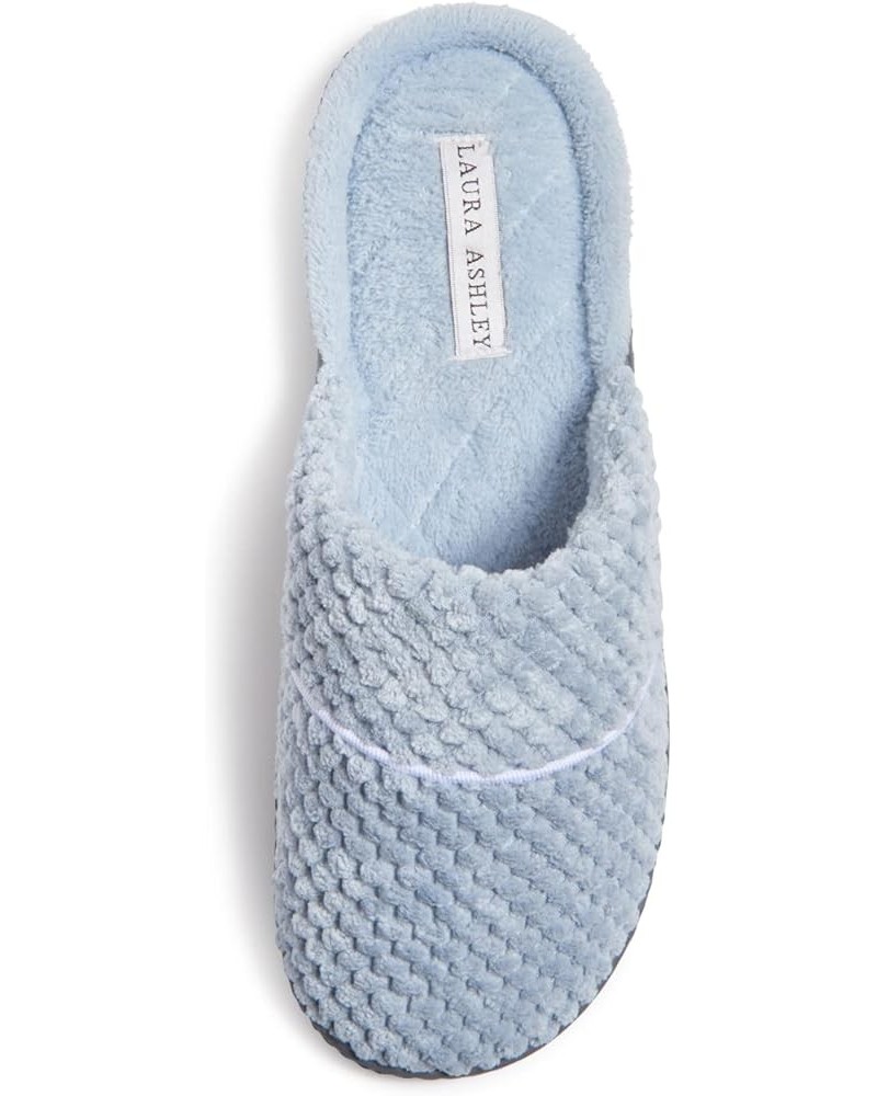 Womens Rugged Memory Foam Terry Cloth Spa Slippers, Soft Non Slip Rubber Bottom Closed Toe House Slider Resort Blue $12.41 Sl...