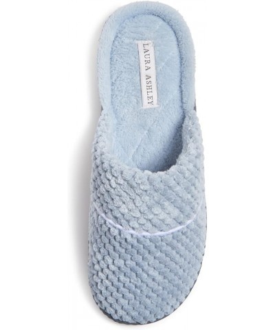 Womens Rugged Memory Foam Terry Cloth Spa Slippers, Soft Non Slip Rubber Bottom Closed Toe House Slider Resort Blue $12.41 Sl...