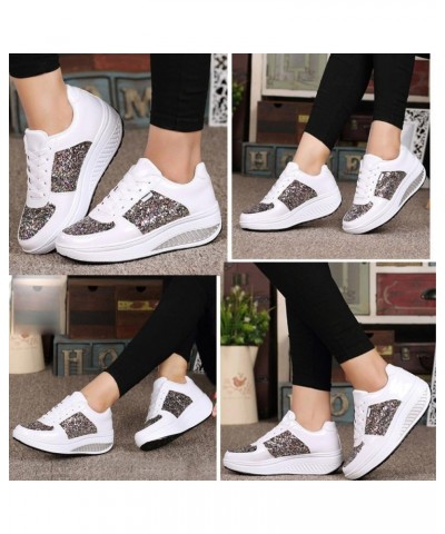 Girl's Sneakers White Nursing Shoes Women Gift for Wife Memory Foam Shoes Women Black Casual Shoes for Women White $13.42 Ath...