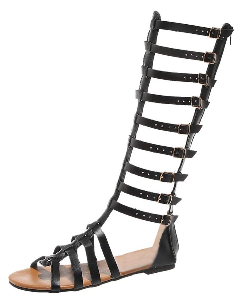 Strappy Sandals Low Heel Sandals Women Sandal For Women Sandals For Strappy Wedge Sandals Women Platform Womens Black-3 $12.7...